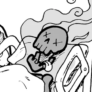 Comic: "How is he, doc?"