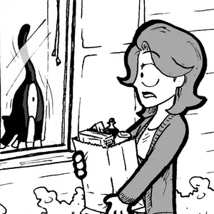 Comic: "What is your cat doing?"