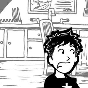 Comic: "He’s got that book again!"