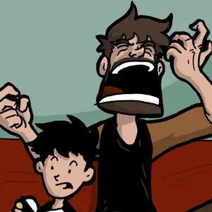 Comic: "Father / son moment."