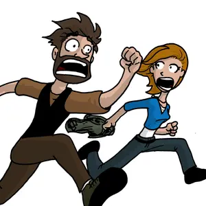 Comic: "Panic and Strippers."