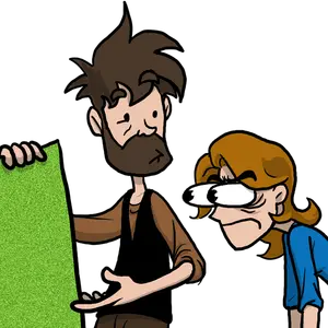 Comic: "Don’t look like that. Look like this."