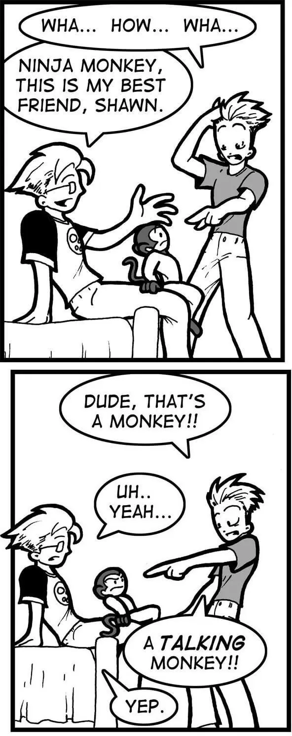 It’s a talking monkey