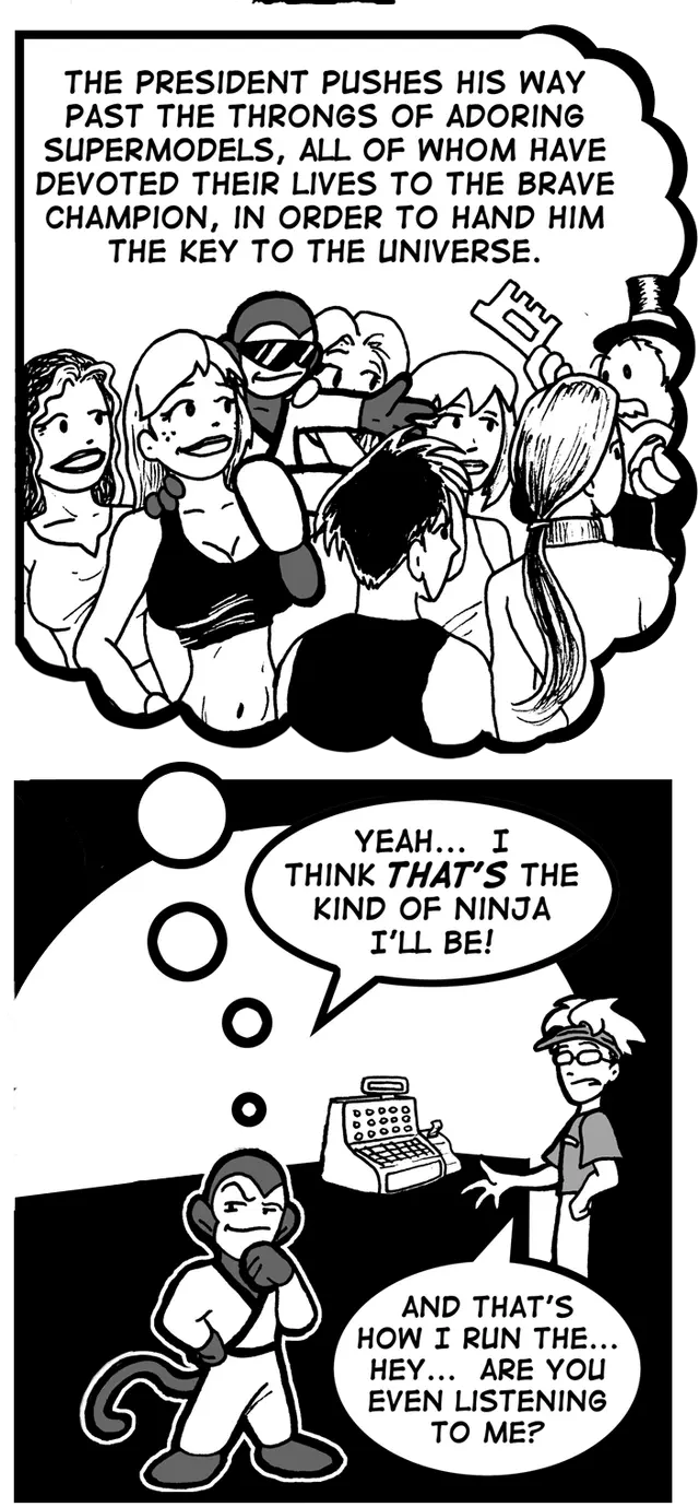 Ninja Monkey wants to be a ninja