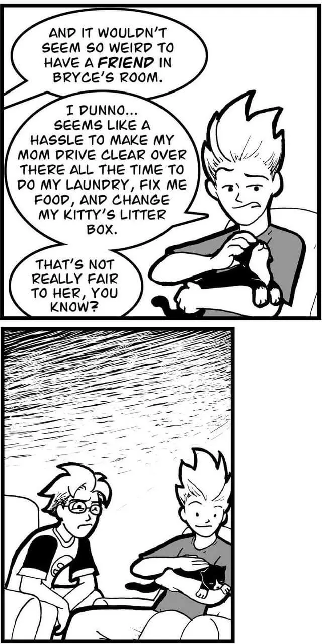 Shawn looks out for his mom