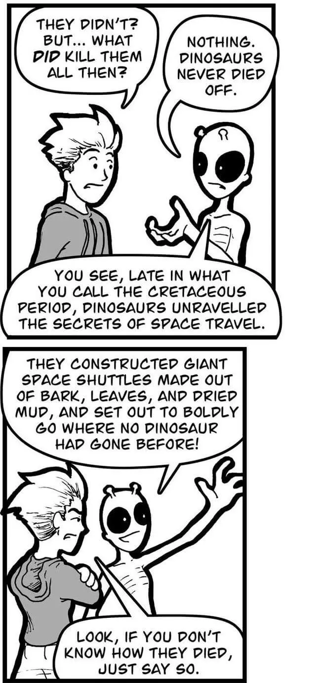 Dinosaurs never died