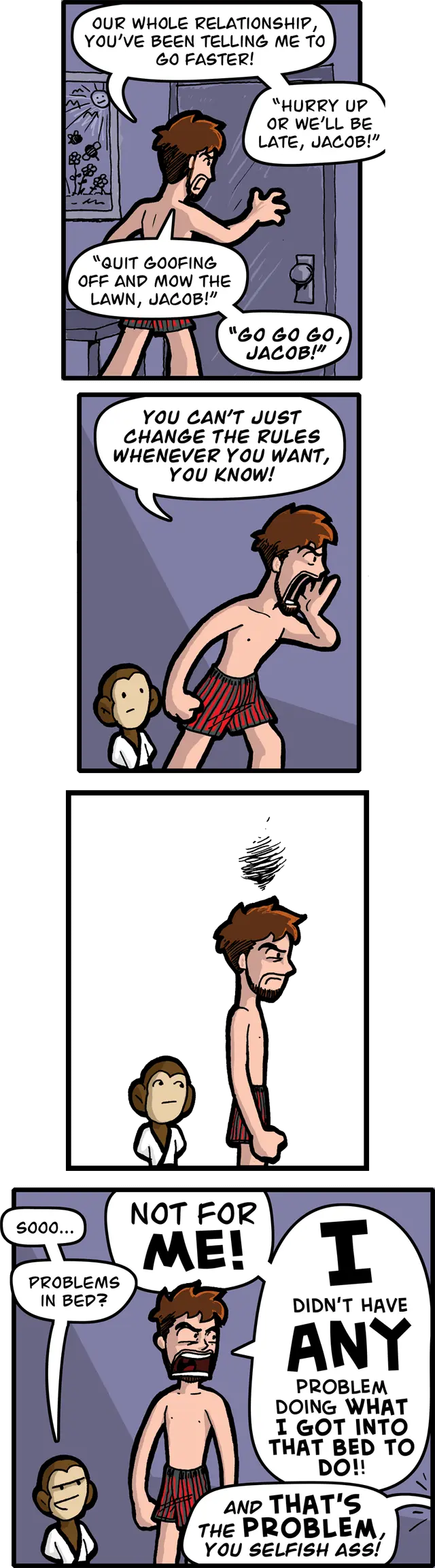 Slow down? No, you HURRY UP