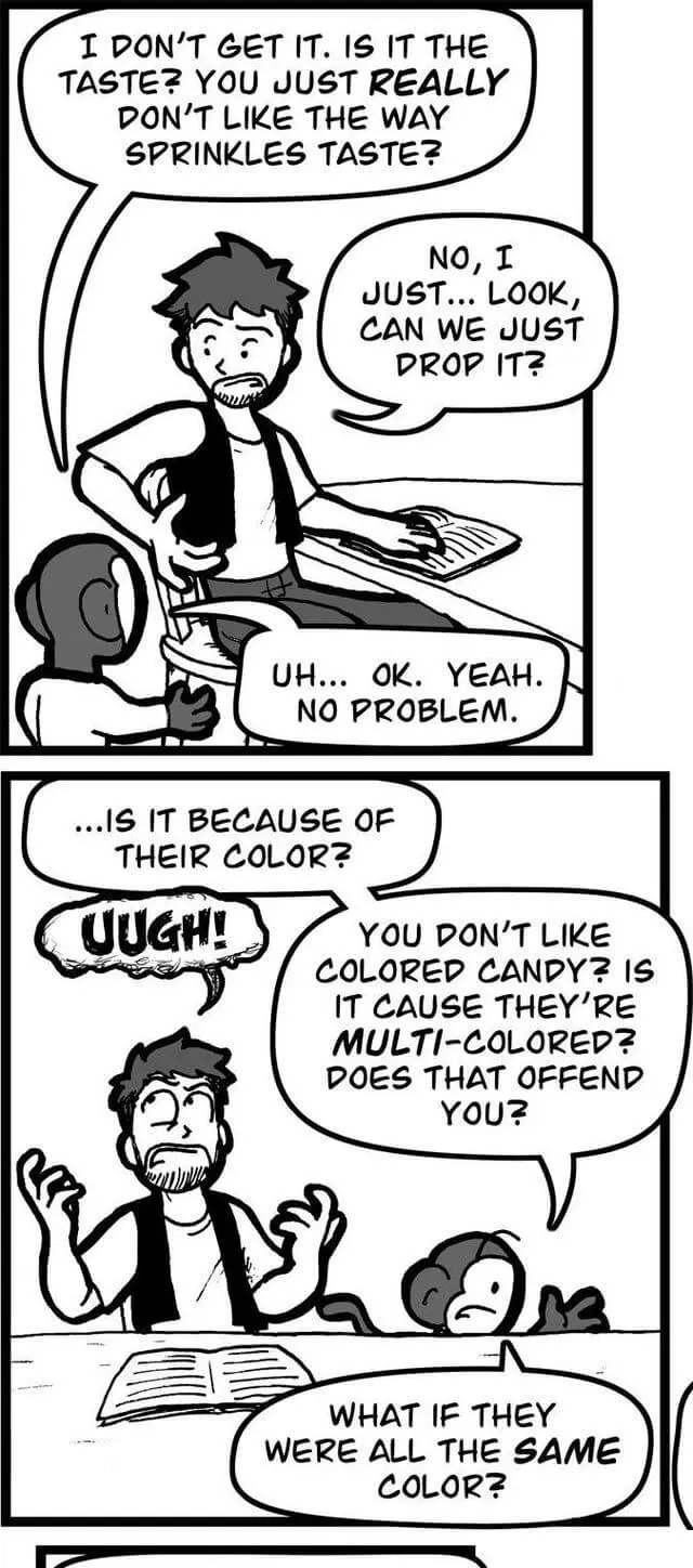 Why does Jacob hate sprinkles?