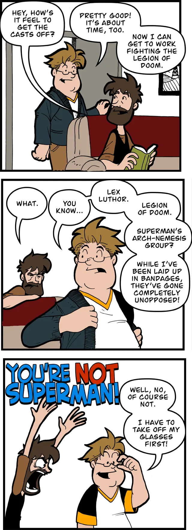 And the casts come off