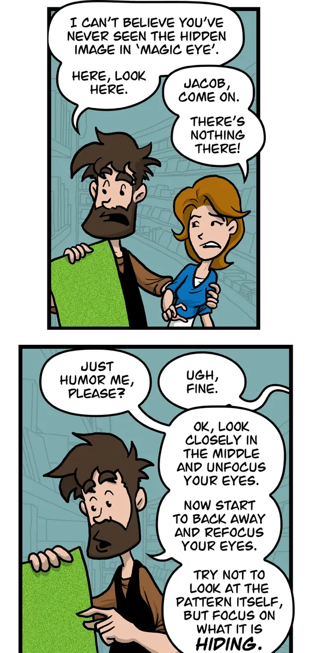 Don’t look like that. Look like this.