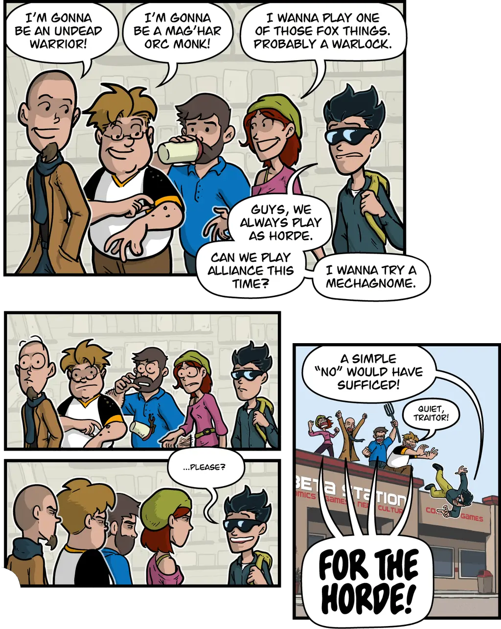 Comic: "For the Horde"