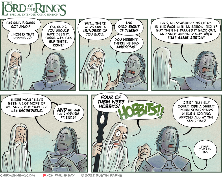 Lord of the Rings first six chapters as a comic page : r/lotr