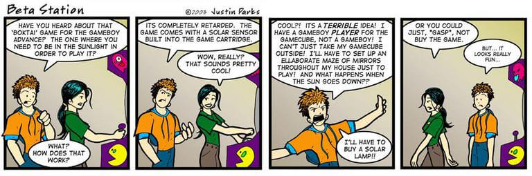 Comic: '[Beta Station] Solar Power' published on 2003-09-28T08:00:00.000Z by Justin Parks