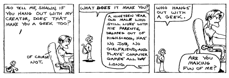 Comic: 'Geek' published on 1997-06-04T08:00:00.000Z by Justin Parks