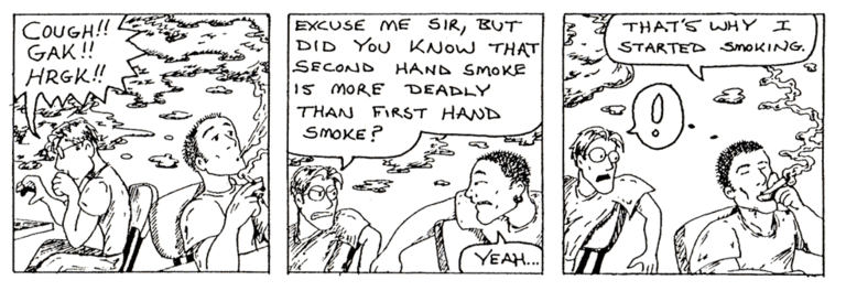 Comic: 'Cough cough' published on 1997-06-09T08:00:00.000Z by Justin Parks