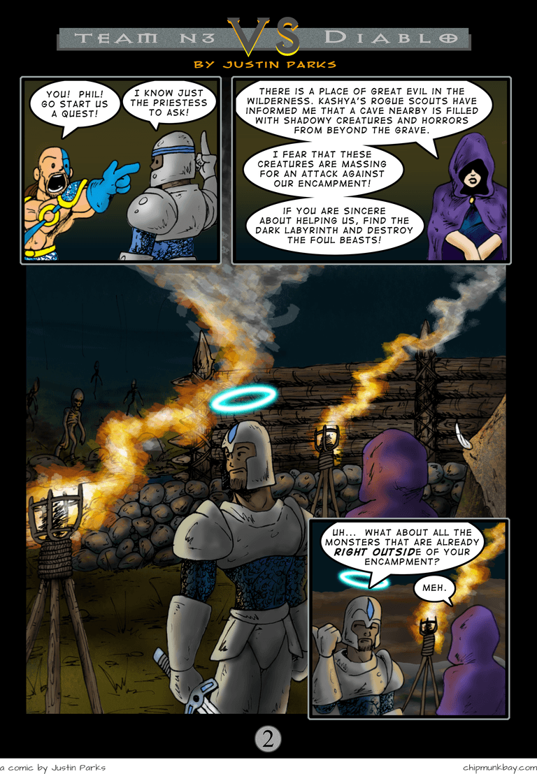 Comic: '[Team N3] Diablo #2' published on 2004-09-16T04:30:34.000Z by Justin Parks