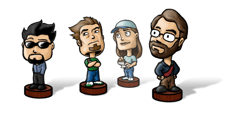 bobbleheads of the N3 staff